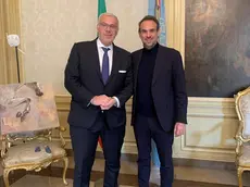 Christian Schiavon con il sindaco Mario Conte