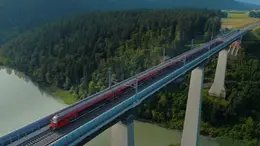 Il ponte Jauntal lungo la nuova Koralmbahn