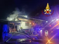 I vigili del fuoco al lavoro in via Zuane a Zero Branco