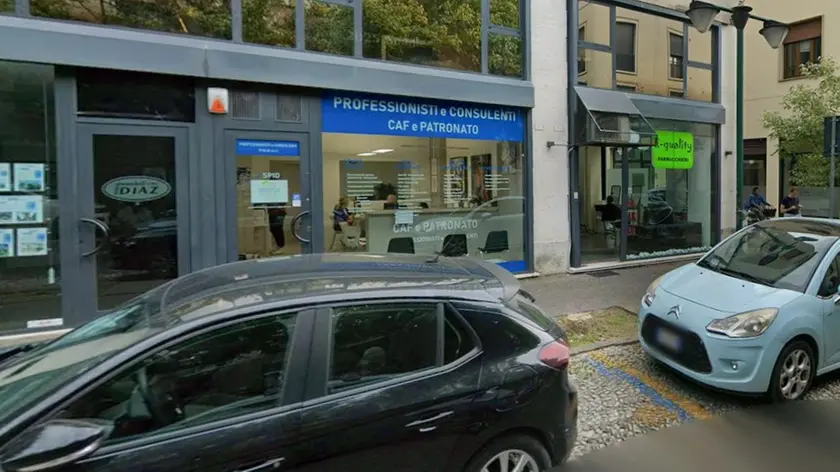 Il Caf di Treviso dove è stata minacciata l'impiegata