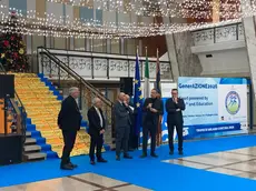 Gli auguri di Natale nella sede di piazza Borsa a Treviso