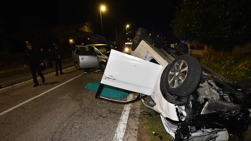 La scena dell'incidente in cui ha perso la vita Eddo Saccon a Gaiarine