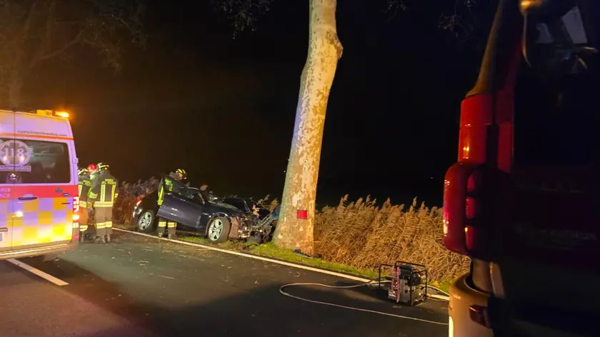 Il luogo in cui è avvenuto l'incidente mortale a San Stino