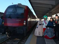 L'inaugurazione del treno Trieste-Vienna (Lasorte)