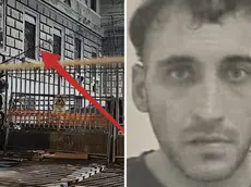 A sinistra il punto del cantiere da cui è passato il detenuto: ha scavalcato questa rete che separa il carcere da via Coroneo. La rete infatti è piegata. (Foto Lasorte). A destra Khan Nasir