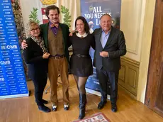 Da sinistra l'assessore Maria Teresa De Gregorio, Sandro Cisolla, Chiara Canzian e Franceco Benazzi