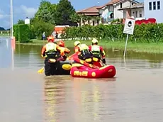 Un intervento dei vigili del fuoco nel Padovano