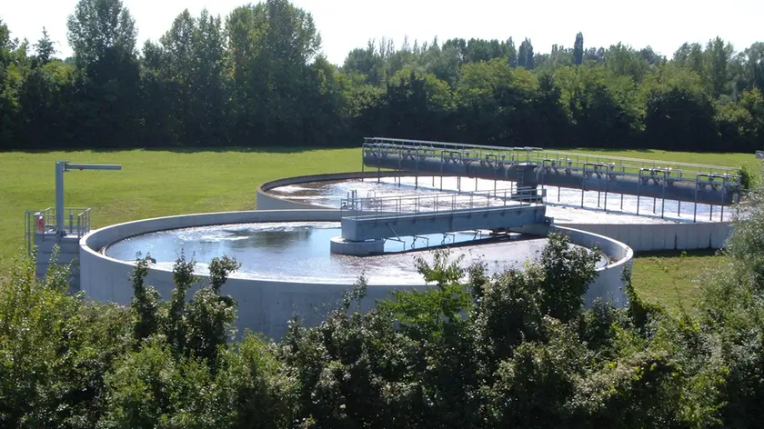 Uno degli impianti di depurazione dell'Alto Trevigiano Servizi