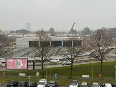 Il cantiere per la costruzione del nuovo Conad alla rotonda Appiani in Strada Ovest a Treviso