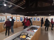 L'inaugurazione della mostra-omaggio al cartellonista Renato Casaro