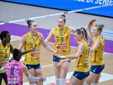 Un momento della partita. Foto Lvf