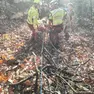 Le operazioni di soccorso del taglialegna a San Zenone