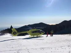 A Piancavallo è intervenuto l'elicottero del pronto intervento medico (foto d'archivio)