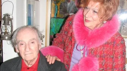 Andrea Zanzotto con la moglie Marisa Michieli