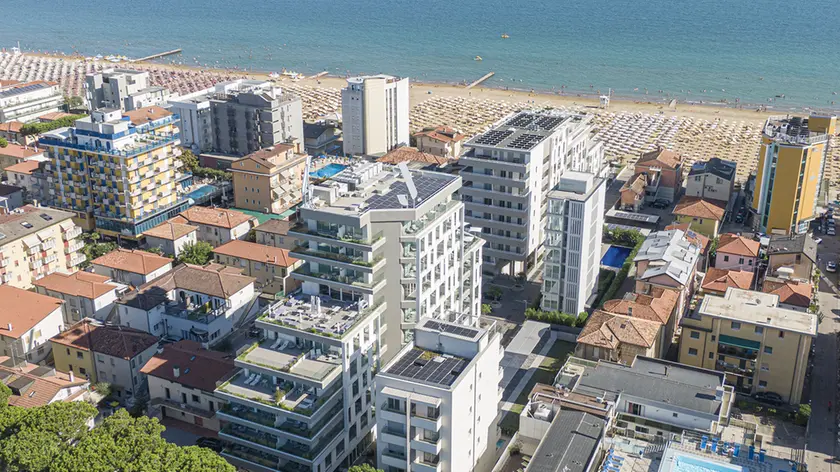 Una veduta di Jesolo dall’alto
