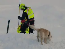 Un intervento dopo una valanga