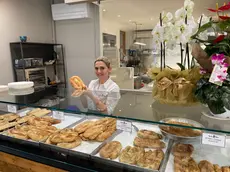 Violeta Paloka nel suo negozio Byrek Time a Sant’Agostino