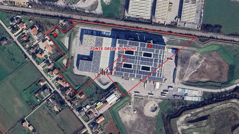 La mappa dell'area della concessione