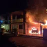 L'incendio a Volpago del Montello