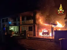 L'incendio a Volpago del Montello