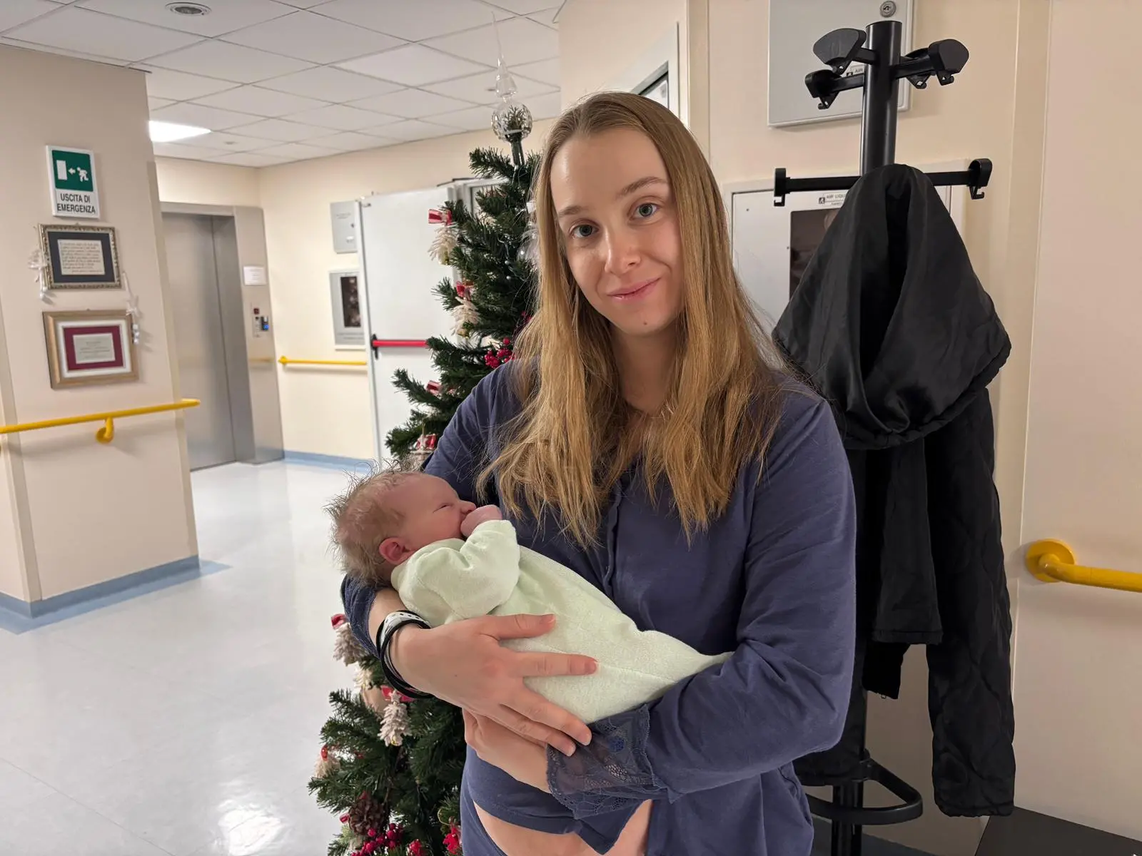 Liam De Faveri con la mamma