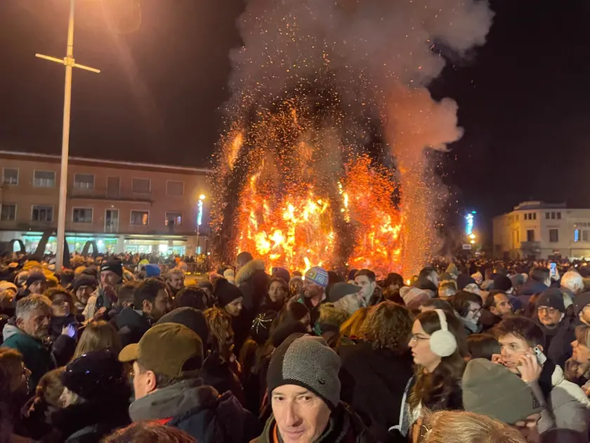 Il panevin di Arcade, il più famoso della provincia di Treviso