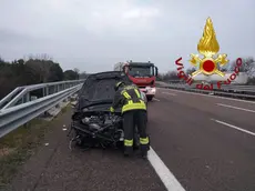 L'incidente in autostrada A27 nel tratto diretto a Conegliano