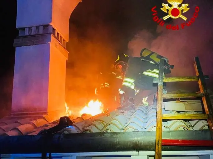 Incendio in una casa a Villorba