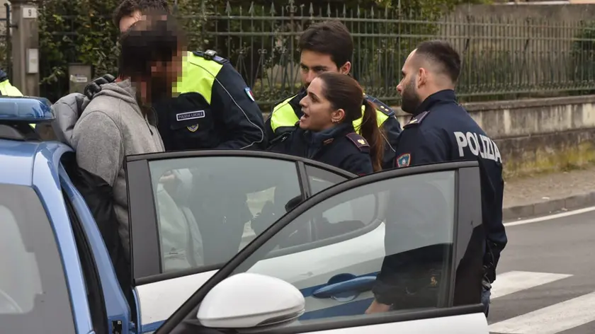 Il momento dell'arresto