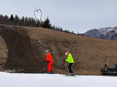 Sciatori a Cortina d'Ampezzo, 4 gennaio 2026, zona Socrepes