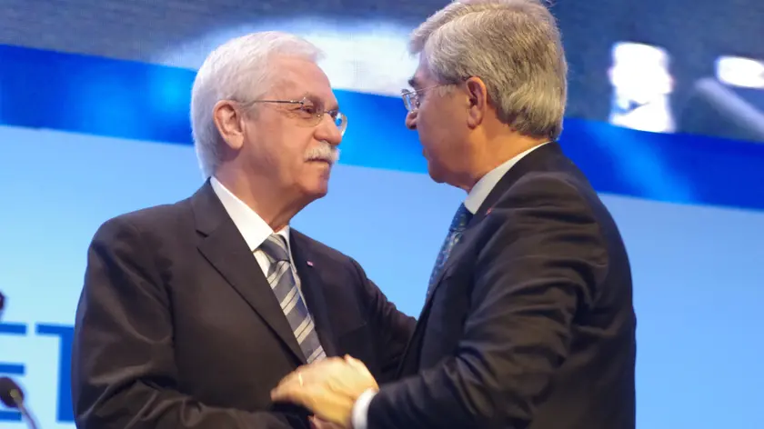 Francesco Favotto, eletto nel 2014 presidente del Cda, con Vincenzo Consoli