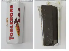 Una delle confezioni utlizzate per nasconder l'hashish