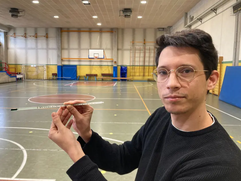 Francesco Scagnet del Palladio: 14,5 gradi in palestra sabato alle 11