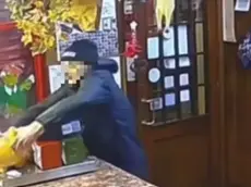 Il colpo immortalato dalle telecamere