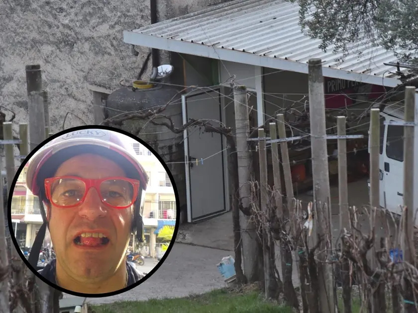 Attilio Frare (nel tondo), e il deposito dove è avvenuta l'esplosione