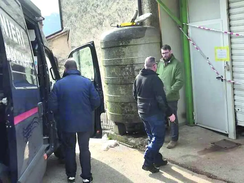 Il garage in cui c’erano gli ordigni