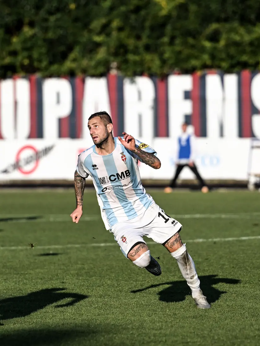 Al centro francesco fedato nel match contro la Luparense (Foto Film)