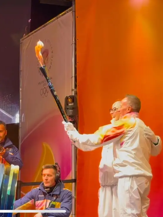 L'arrivo della fiamma olimpica a Verona