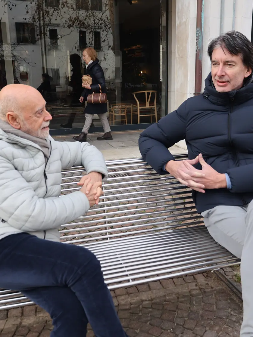 Riccardo Pittis con Domenico Basso