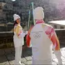 Un passaggio della fiaccola olimpica