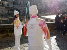Un passaggio della fiaccola olimpica
