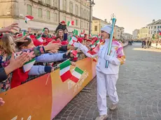 Il passaggio della fiaccola olimpica a Montebelluna