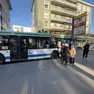 La fermata degli autobus in piazzale Candiani a Mestre