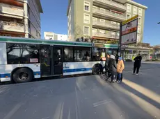 La fermata degli autobus in piazzale Candiani a Mestre