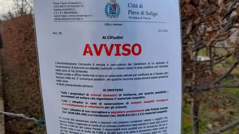 L'avviso del Comune