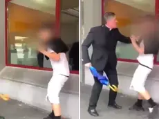 Alcuni frame del video virale girato a Tolmezzo due anni fa