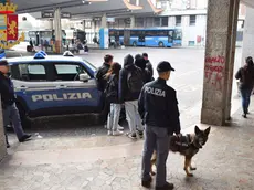 Controlli della polizia all’autostazione Mom di via Lungosile Mattei a Treviso
