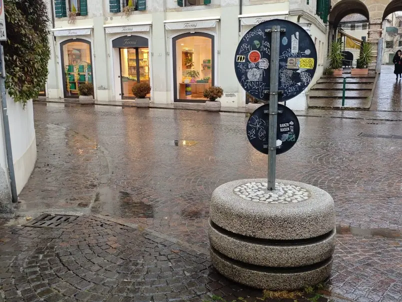 Scippata in pieno centro a Treviso