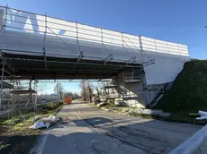 DE WOLANSKI. AG.FOTOFILM. TREVISO. VIA ZERMANESE CANTIERE FERMO CAVALCAVIA DELLA TANGENZIALE