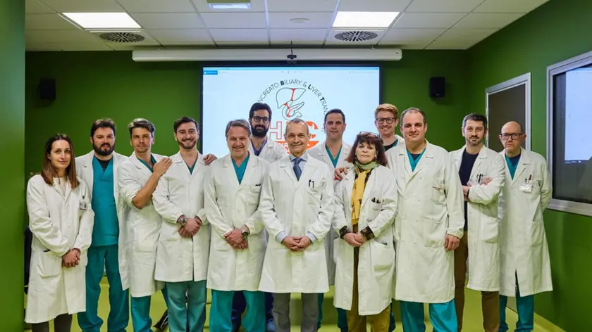 L'equipe che ha concluso l'intervento